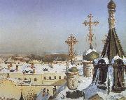 Sergei Svetoslavsky View from the Window of the Moscwo College of Painting oil painting artist